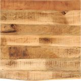 vidaXL - Tafelblad - met - natuurlijke - rand - 40x40x2,5 - cm - massief - mangohout