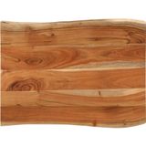 vidaXL - Tafelblad - rechthoekig - natuurlijke - rand - 90x60x2,5 - cm - acaciahout