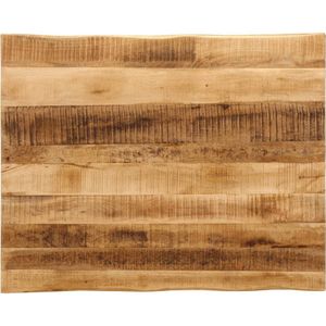 vidaXL Tafelblad met natuurlijke rand 110x80x3,8 cm massief mangohout