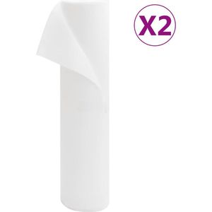 vidaXL Vliesdoek voor planten 2 rollen 70 g/m² 50x1,6 m