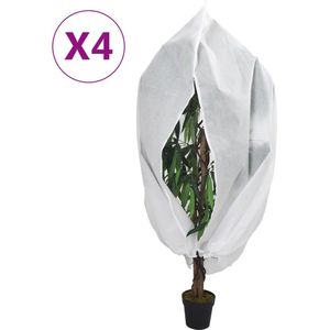vidaXL Plantenhoezen met ritssluiting 4 st 70 g/m² 2,36x2 m