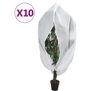 vidaXL Plantenhoezen met ritssluiting 10 st 70 g/m² 3,14x2,5 m