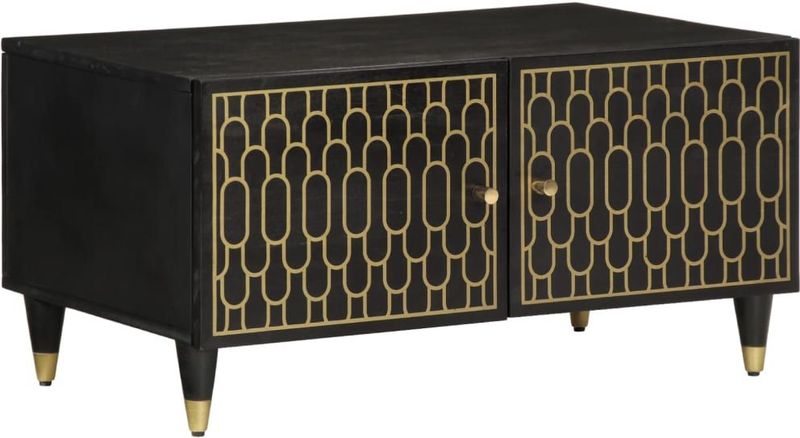 vidaXL Salontafel 80x50x40 cm massief mangohout