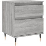 vidaXL Nachttische 2 Stk. Grau Sonoma 40x35x50 cm Holzwerkstoff