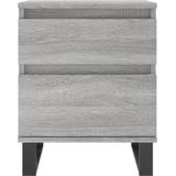 Vidaxl - Nachttisch Grau Sonoma 40x35x50 cm Holzwerkstoff