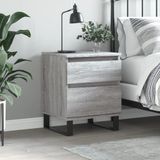 Vidaxl - Nachttisch Grau Sonoma 40x35x50 cm Holzwerkstoff