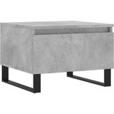 vidaXL Salontafels 2 st 50x46x35 cm bewerkt hout betongrijs