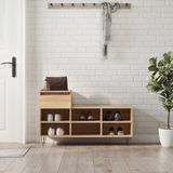 Schuhregal Sonoma-Eiche 102x36x60 cm Holzwerkstoff Vidaxl