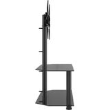 vidaXL-Tv-standaard-hoek-2-laags-voor-32-70-inch-zwart