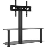 vidaXL-Tv-standaard-hoek-2-laags-voor-32-70-inch-zwart