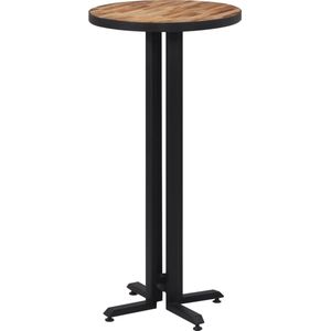 vidaXL-Bartafel-rond-Ø55x110-cm-massief-gerecycled-teakhout