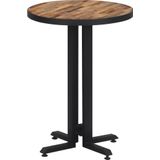 vidaXL Bistrotafel rond Ø55x76 cm massief gerecycled teakhout