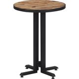 vidaXL Bistrotafel rond Ø55x76 cm massief gerecycled teakhout