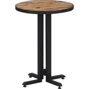 vidaXL Bistrotafel rond Ø55x76 cm massief gerecycled teakhout