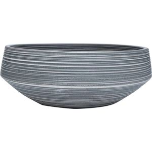 Vidaxl opzetwasbak rond φ41x14 cm keramiek grijs