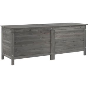 vidaXL Gartentruhe Anthrazit 150x50x56,5 cm Massivholz Tanne