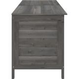 vidaXL Gartentruhe Anthrazit 198,5x50x56,5 cm Massivholz Tanne