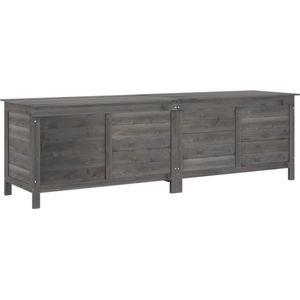 vidaXL Gartentruhe Anthrazit 198,5x50x56,5 cm Massivholz Tanne