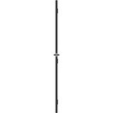 Vidaxl - Innentür Schlank Schwarz 93x201,5 cm Hartglas & Aluminium