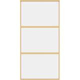 Schiebetür Golden 102,5x205 cm ESG-Klarglas und Aluminium vidaXL