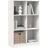 vidaXL-Boekenkast-70x33x110-massief-grenenhout-wit