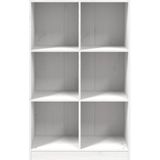 vidaXL-Boekenkast-70x33x110-massief-grenenhout-wit