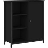 vidaXL Sideboard Schwarz 70x30x80 cm Holzwerkstoff