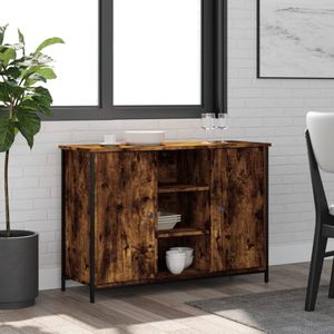 vidaXL Sideboard Räuchereiche 100x35x70 cm Holzwerkstoff