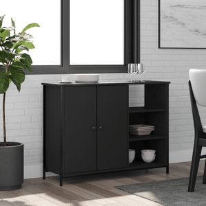 Sideboard Schwarz 100x33x75 cm Holzwerkstoff Vidaxl