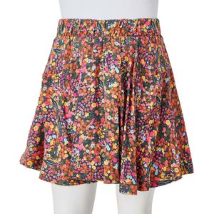vidaXL - Kinderrokje - Meerkleurig - A-lijn - Bloemenprint