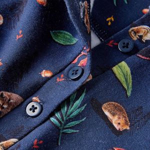 Kinderjurk - Marineblauw - Lange Mouwen - Meisjesjurk