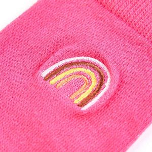 Kindersokken - Regenboog - Oker Felroze Marineblauw Cognac Oudroze - Katoenmix