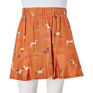 Kinderrokje - Cognac - 100% Lyocell - Paardenprint
