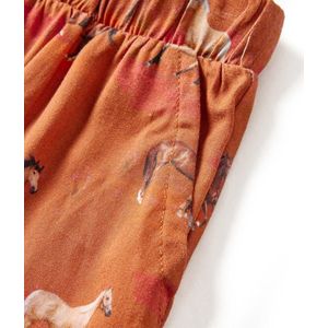 vidaXL - Kinderrokje - Cognac - Paardenprint - Maat 116