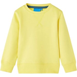 vidaXL - Kindertrui - Lichtgeel - Katoen/Polyester - Lange Mouwen