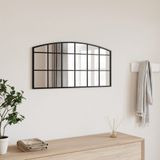 Vidaxl - Wandspiegel Schwarz 80x40 cm Gewölbt Eisen