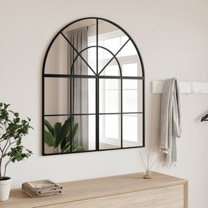 vidaXL-Wandspiegel-boog-80x40-cm-ijzer-zwart