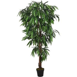 vidaXL - Kunstplant Mangoboom - Groen - 600 Bladeren - 150 cm