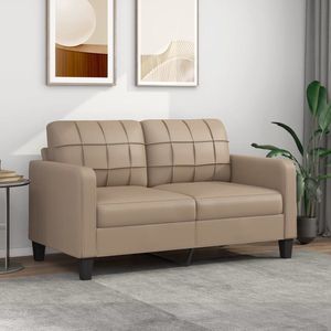 2-Sitzer-Sofa Cappuccino-Braun 140 cm Kunstleder Vidaxl
