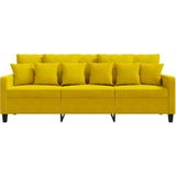 3-Sitzer-Sofa Gelb 180 cm Samt Vidaxl