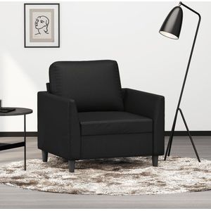 vidaXL Sessel Schwarz 60 cm Kunstleder