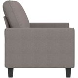 vidaXL Tweezitsbank 140 cm stof taupe