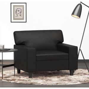vidaXL Sessel Schwarz 60 cm Kunstleder