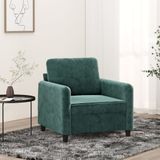 vidaXL Fauteuil 60 cm fluweel donkergroen