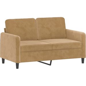 2-Sitzer-Sofa Braun 120 cm Samt Vidaxl