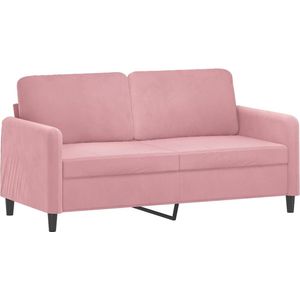 vidaXL 2-Sitzer-Sofa Rosa 140 cm Samt