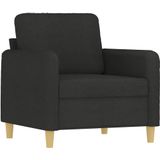 vidaXL Sessel Schwarz 60 cm Stoff