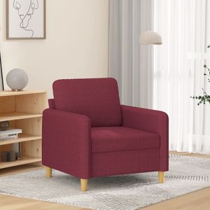 Fauteuil 60 cm stof wijnrood