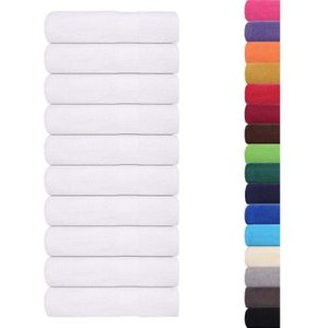 vidaXL - Handdoeken - Wit - 50 stuks - 50x100 cm - 360 g/m² - 100% Katoen
