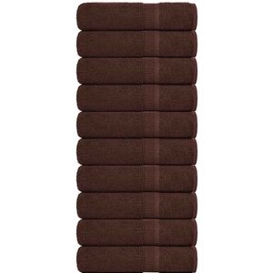 vidaXL Badetücher 10 Stk. Braun 100x150 cm 360 g/m² 100% Baumwolle